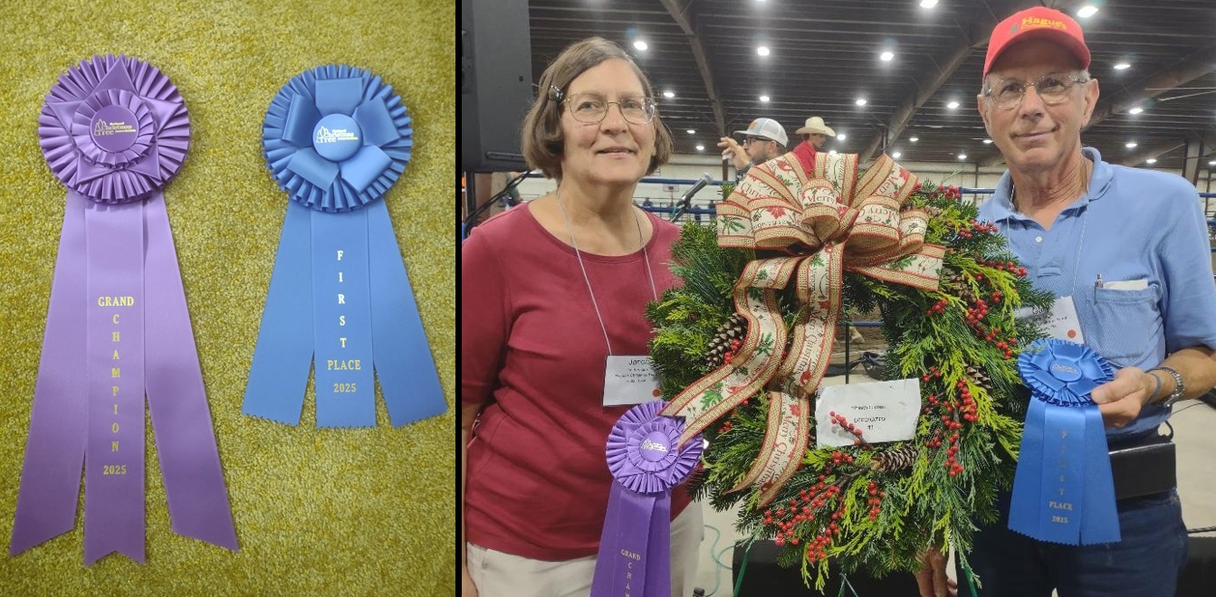 2025 National Christmas Tree Association Wreath Contest ribbons